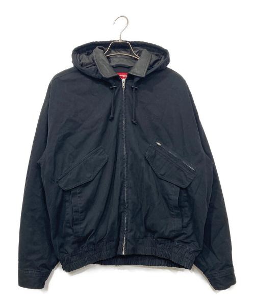 SUPREME（シュプリーム）SUPREME (シュプリーム) 23AW Leather Collar Utility Jacket / レザーカラーユーティリティジャケット  ブラック サイズ:Ｍの古着・服飾アイテム