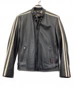 Schottショット）の古着「クラシックレーサージャケット/レザージャケット/ライダースジャケット」｜ブラック