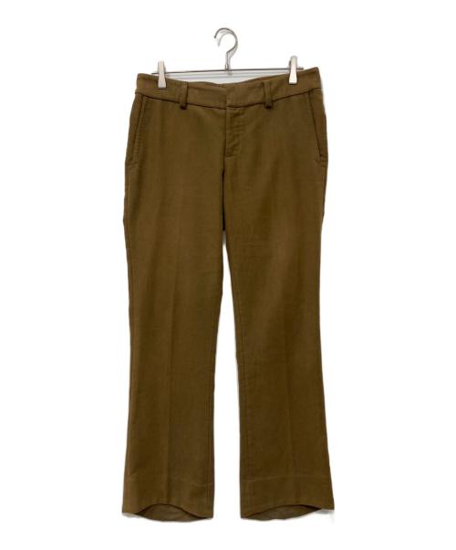 MIU MIU（ミュウミュウ）MIU MIU (ミュウミュウ) コットン モールスキン パンツ ブラウン サイズ:48の古着・服飾アイテム