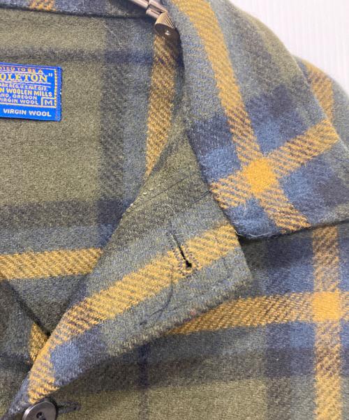 PENDLETON（ペンドルトン）PENDLETON (ペンドルトン) CPOジャケット オリーブ サイズ:Mの古着・服飾アイテム