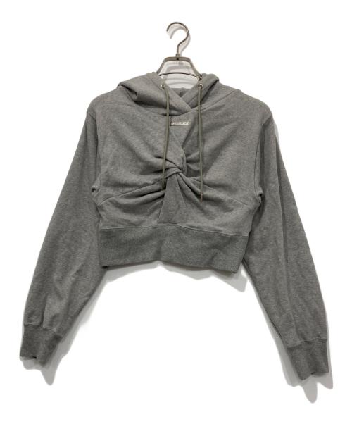 PRANK PROJECT（プランクプロジェクト）PRANK PROJECT (プランクプロジェクト) Twisted Hoodie Top/ツイステッドフーディ グレー サイズ:FREEの古着・服飾アイテム