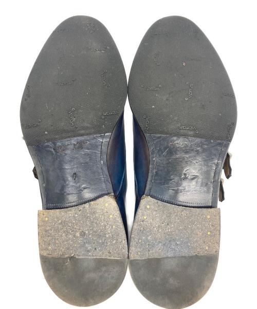 FRANCESCO BENIGNO（フランチェスコ・ベニーニョ）FRANCESCO BENIGNO (フランチェスコ・ベニーニョ) モンクストラップシューズ ブルー サイズ:7の古着・服飾アイテム