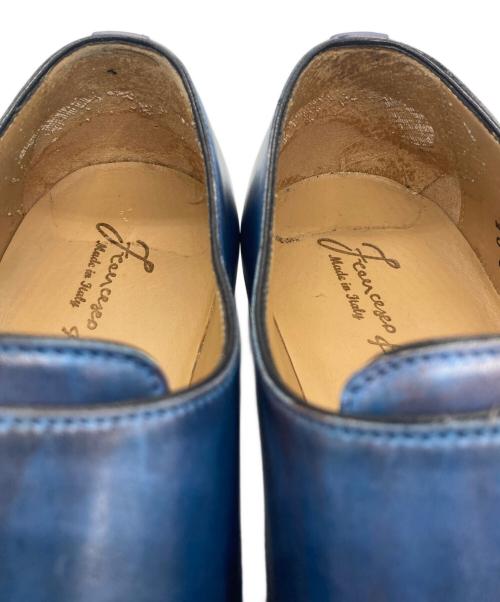 FRANCESCO BENIGNO（フランチェスコ・ベニーニョ）FRANCESCO BENIGNO (フランチェスコ・ベニーニョ) モンクストラップシューズ ブルー サイズ:7の古着・服飾アイテム