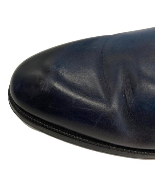 FRANCESCO BENIGNO（フランチェスコ・ベニーニョ）FRANCESCO BENIGNO (フランチェスコ・ベニーニョ) モンクストラップシューズ ブルー サイズ:7の古着・服飾アイテム