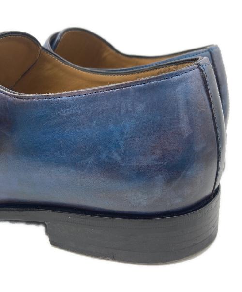 FRANCESCO BENIGNO（フランチェスコ・ベニーニョ）FRANCESCO BENIGNO (フランチェスコ・ベニーニョ) モンクストラップシューズ ブルー サイズ:7の古着・服飾アイテム