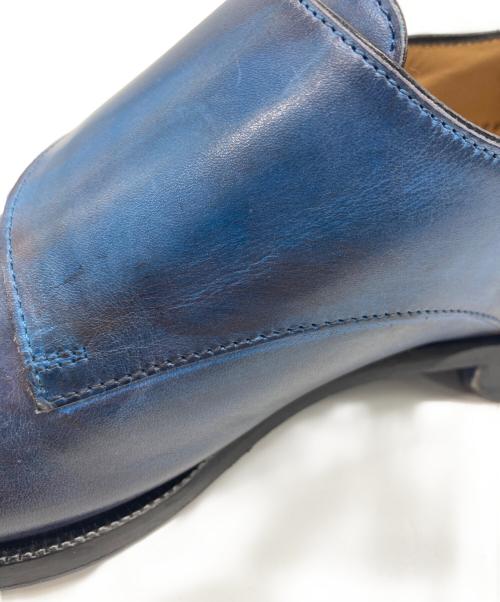 FRANCESCO BENIGNO（フランチェスコ・ベニーニョ）FRANCESCO BENIGNO (フランチェスコ・ベニーニョ) モンクストラップシューズ ブルー サイズ:7の古着・服飾アイテム