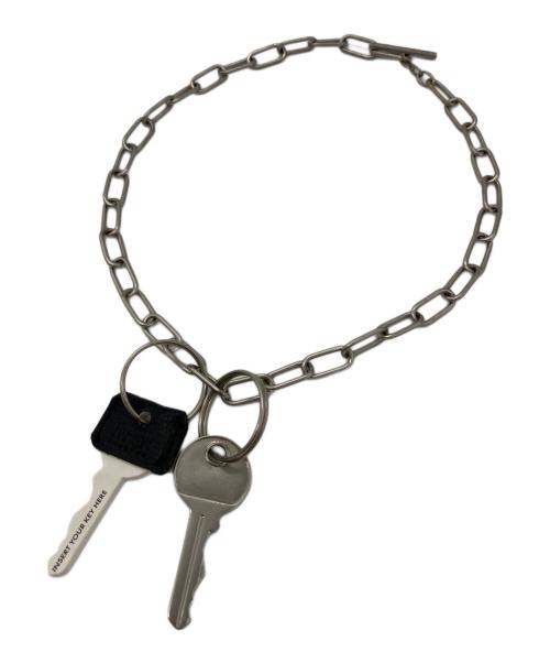 MM6 Maison Margiela（エムエムシックスメゾンマルジェラ）MM6 Maison Margiela (エムエムシックスメゾンマルジェラ) キーネックレス シルバーの古着・服飾アイテム