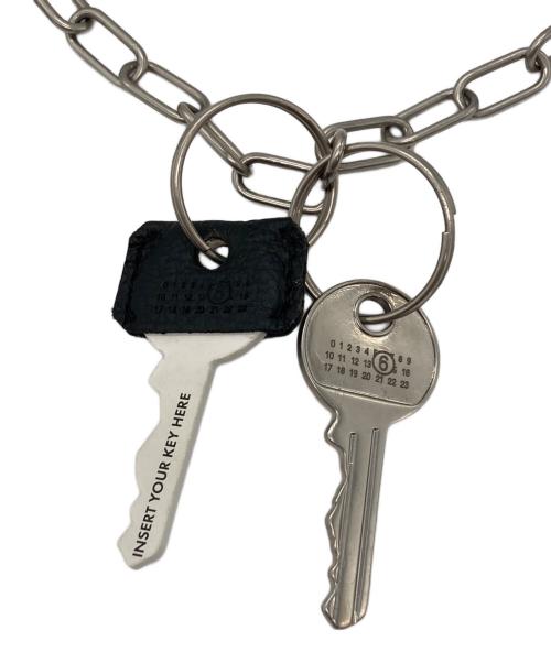 MM6 Maison Margiela（エムエムシックスメゾンマルジェラ）MM6 Maison Margiela (エムエムシックスメゾンマルジェラ) キーネックレス シルバーの古着・服飾アイテム