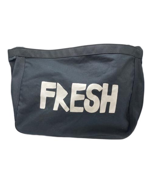 COMME des GARCONS SHIRT（コムデギャルソンシャツ）COMME des GARCONS SHIRT (コムデギャルソンシャツ) コットンキャンバスロゴプリントバッグ ブラック サイズ:-の古着・服飾アイテム