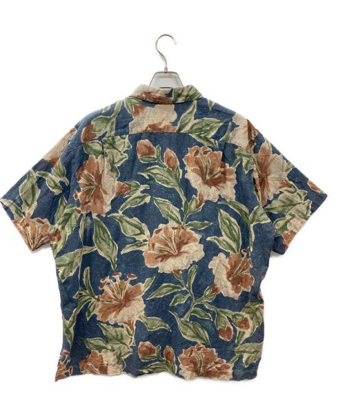 POLO RALPH LAUREN（ポロ・ラルフローレン）POLO RALPH LAUREN (ポロ・ラルフローレン)  VINTAGE CAMP シャツ / アロハシャツ  ブルー×グリーン サイズ:XLの古着・服飾アイテム