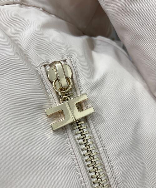 ELISABETTA FRANCHI（エリザベッタフランキ）ELISABETTA FRANCHI (エリザベッタフランキ) フェイクファー付きパデッドコート ベージュ サイズ:-の古着・服飾アイテム