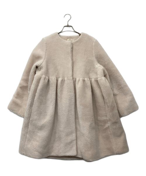 YORI（ヨリ）YORI (ヨリ) もふボアコート アイボリー サイズ:36の古着・服飾アイテム