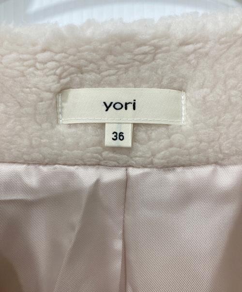 YORI（ヨリ）YORI (ヨリ) もふボアコート アイボリー サイズ:36の古着・服飾アイテム