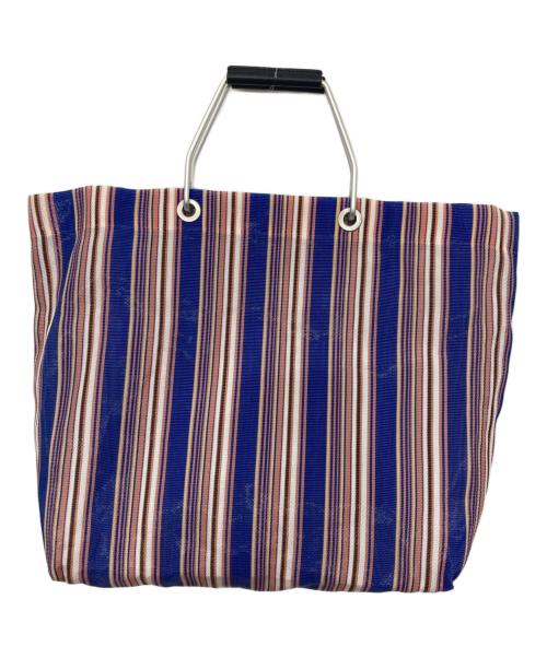 MARNI（マルニ）MARNI (マルニ) ストライプトートバッグ ブルーの古着・服飾アイテム
