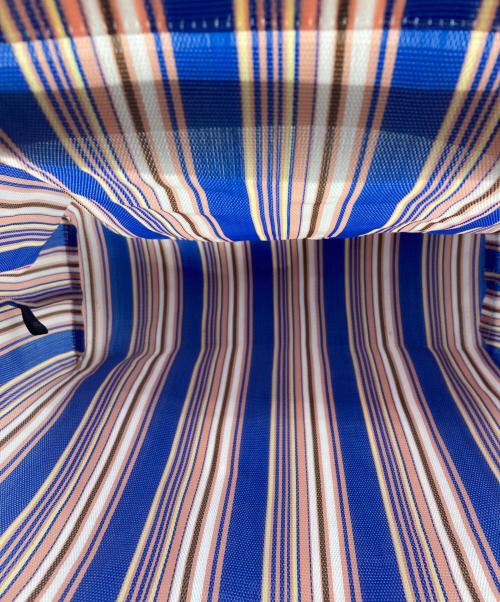 MARNI（マルニ）MARNI (マルニ) ストライプトートバッグ ブルーの古着・服飾アイテム