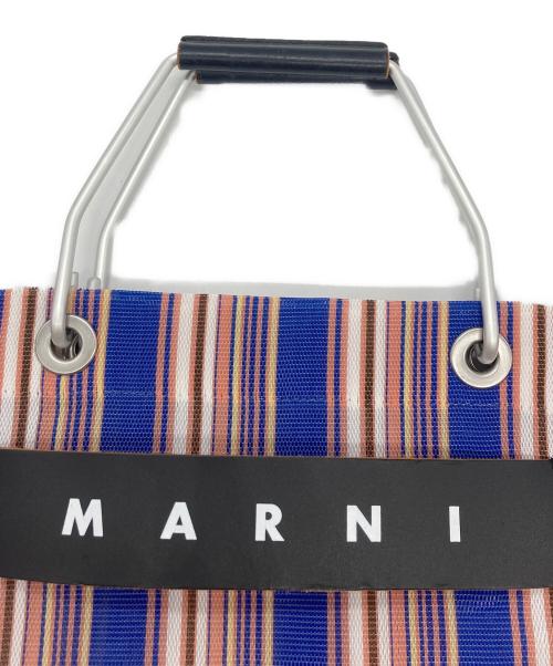 MARNI（マルニ）MARNI (マルニ) ストライプトートバッグ ブルーの古着・服飾アイテム