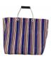 MARNI (マルニ) ストライプトートバッグ ブルー：10000円