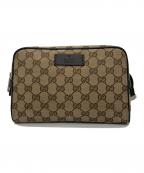 GUCCIグッチ）の古着「GGキャンバス ウエストバッグ」｜ベージュ