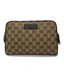 GUCCI（グッチ）の古着「GGキャンバス ウエストバッグ」｜ベージュ