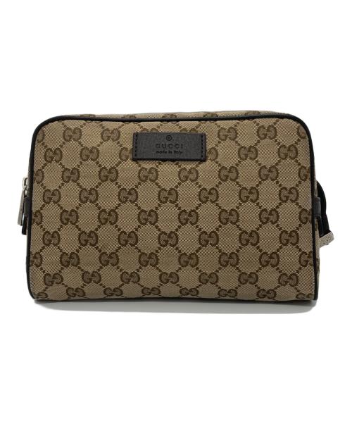 GUCCI（グッチ）GUCCI (グッチ) GGキャンバス ウエストバッグ ベージュの古着・服飾アイテム