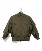 1PIU1UGUALE3 RELAXウノピゥウノウグァーレトレ リラックス）の古着「スウェードパデッドブルゾン」｜グリーン