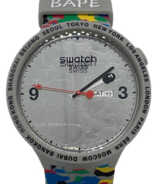 SWATCH（スウォッチ）SWATCH (スウォッチ) A BATHING APE (ア ベイシング エイプ) リストウォッチ 未使用品の古着・服飾アイテム