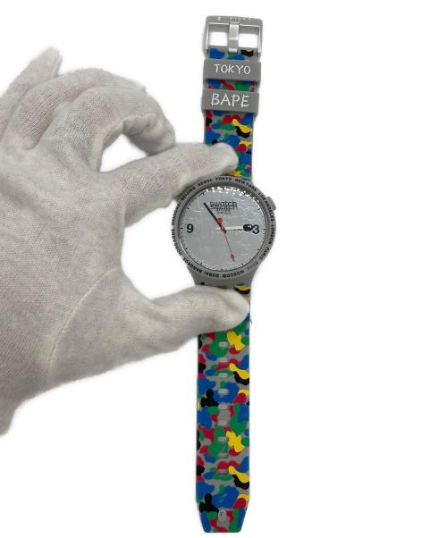 SWATCH（スウォッチ）SWATCH (スウォッチ) A BATHING APE (ア ベイシング エイプ) リストウォッチ 未使用品の古着・服飾アイテム