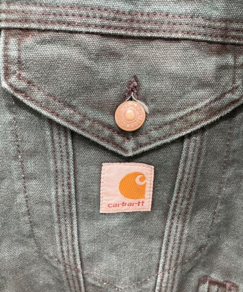 CarHartt（カーハート）CarHartt (カーハート) トラッカージャケット グリーン サイズ:MEDIUM 未使用品の古着・服飾アイテム