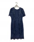 Diagram GRACE CONTINENTALダイアグラム グレースコンチネンタル）の古着「コードレースタイトワンピース」｜ネイビー