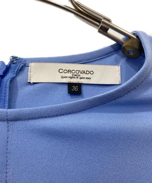 CORCOVADO（コルコバード）CORCOVADO (コルコバード) ブラウスワンピース ブルー サイズ:36の古着・服飾アイテム