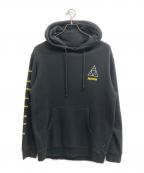 HUF×PULP FICTIONハフ×パルプフィクション）の古着「プリントプルオーバーパーカー」｜ブラック