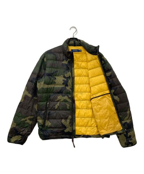 POLO RALPH LAUREN（ポロ・ラルフローレン）POLO RALPH LAUREN (ポロ・ラルフローレン) カモ柄ダウンジャケット オリーブ サイズ:Mの古着・服飾アイテム