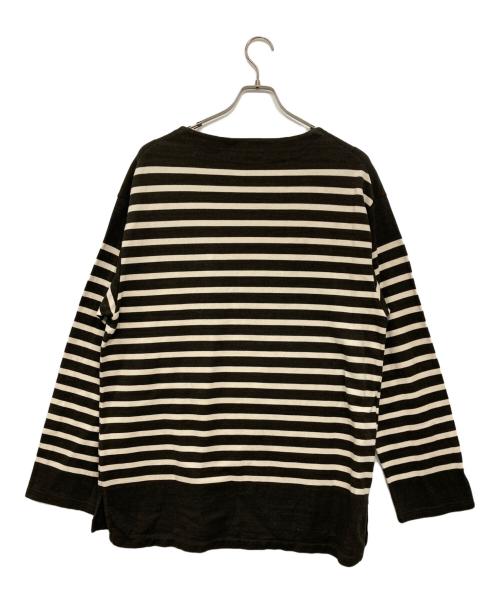 blurhms ROOTSTOCK（ブラームスルーツストック）blurhms ROOTSTOCK (ブラームスルーツストック) ボーダー バスク シャツ ブラック×ホワイト サイズ:2の古着・服飾アイテム