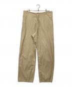 AURALEEオーラリー）の古着「WASHED FINX TWILL EASY WIDE PANTS」｜ベージュ
