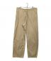AURALEE（オーラリー）の古着「WASHED FINX TWILL EASY WIDE PANTS」｜ベージュ