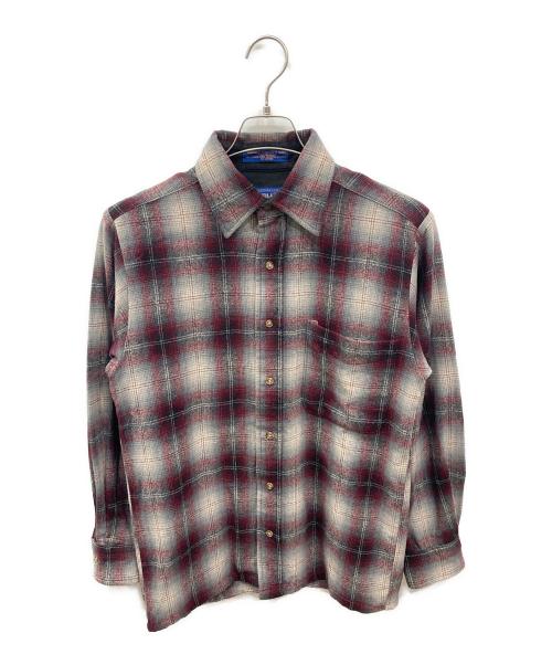 PENDLETON（ペンドルトン）PENDLETON (ペンドルトン) ボードシャツ グレー×レッド サイズ:Sの古着・服飾アイテム