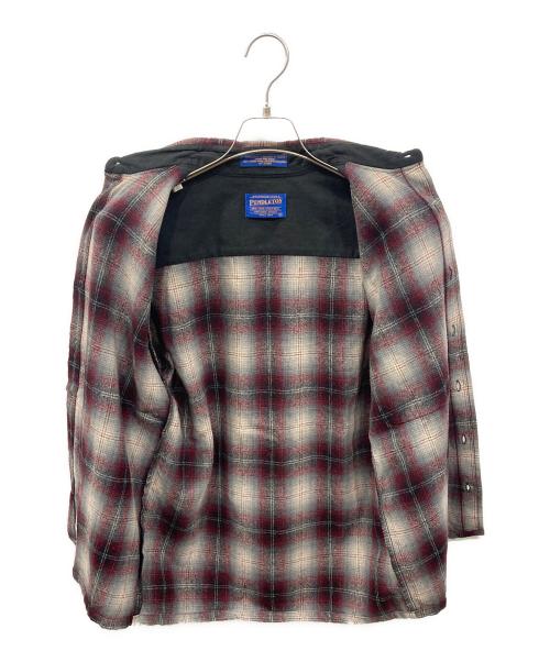 PENDLETON（ペンドルトン）PENDLETON (ペンドルトン) ボードシャツ グレー×レッド サイズ:Sの古着・服飾アイテム