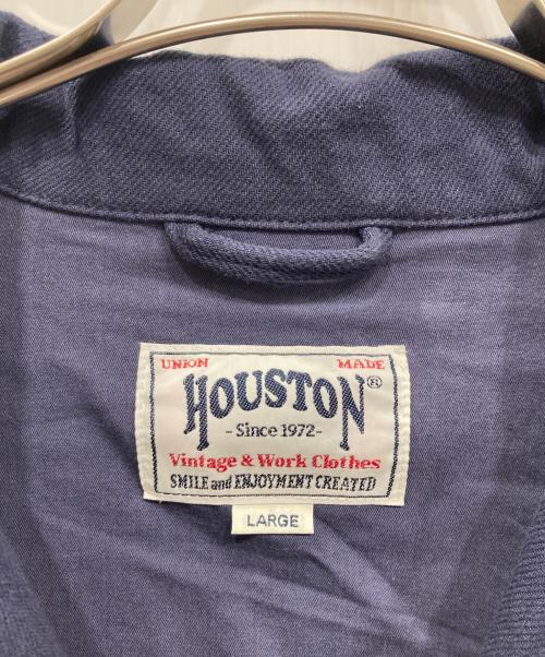 HOUSTON（ヒューストン）HOUSTON (ヒューストン) COTTON LINEN FFA JACKET/コットンリネンFFAジャケット ネイビー サイズ:LARGEの古着・服飾アイテム