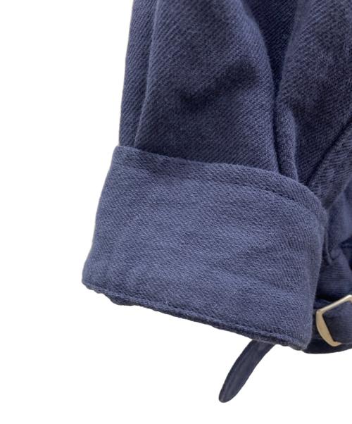 HOUSTON（ヒューストン）HOUSTON (ヒューストン) COTTON LINEN FFA JACKET/コットンリネンFFAジャケット ネイビー サイズ:LARGEの古着・服飾アイテム