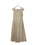 MaxMaraマックスマーラ）の古着「ノースリーブロングワンピース」｜ベージュ