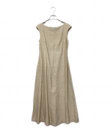 MaxMara（マックスマーラ）の古着「ノースリーブロングワンピース」｜ベージュ