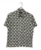 GAULTIER HOMME objetゴルチエオムオブジェ）の古着「総柄シャツ」｜ブラウン