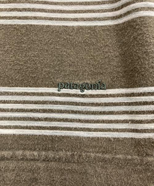 Patagonia（パタゴニア）Patagonia (パタゴニア) ボーダーポロシャツ ブラウン サイズ:XLの古着・服飾アイテム