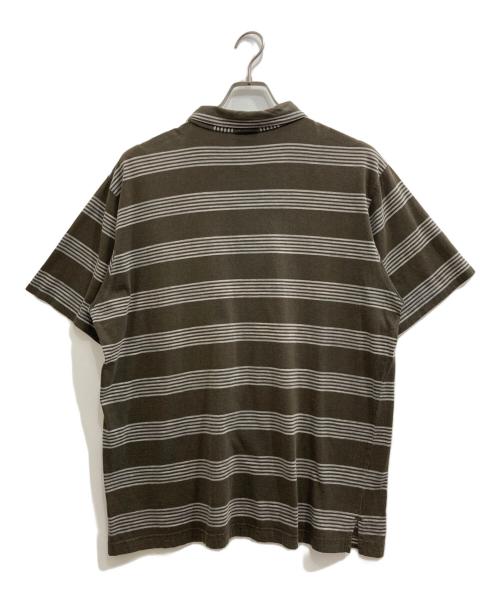 Patagonia（パタゴニア）Patagonia (パタゴニア) ボーダーポロシャツ ブラウン サイズ:XLの古着・服飾アイテム