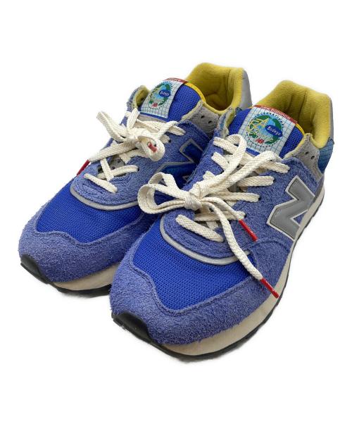 NEW BALANCE（ニューバランス）NEW BALANCE (ニューバランス) BODEGA (ボデガ) ローカットスニーカー　U574LGD1 ブルー サイズ:27.5cmの古着・服飾アイテム