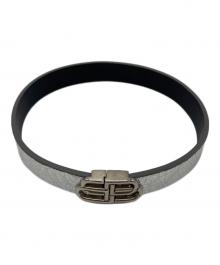 BALENCIAGA（バレンシアガ）の古着「BB ロゴブレスレット」｜シルバー