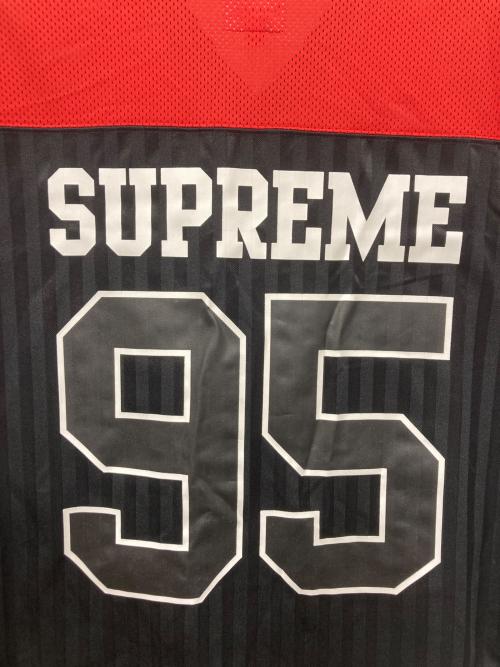 SUPREME（シュプリーム）SUPREME (シュプリーム) Ol' Dirty Bastard Football Top レッド×ブラック サイズ:Sの古着・服飾アイテム