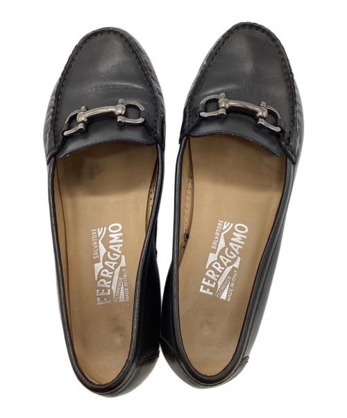 Salvatore Ferragamo（サルヴァトーレ フェラガモ）Salvatore Ferragamo (サルヴァトーレ フェラガモ) ガンチーニローファー ブラック サイズ:7の古着・服飾アイテム