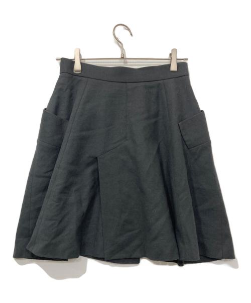 Vivienne Westwood RED LABEL（ヴィヴィアンウエストウッドレッドレーベル）Vivienne Westwood RED LABEL (ヴィヴィアンウエストウッドレッドレーベル) ラップフレアスカート チャコールグレー サイズ:3の古着・服飾アイテム