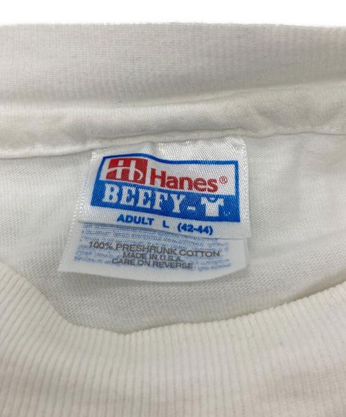 Hanes（ヘインズ）Hanes (ヘインズ) TheBlackDog TEE ホワイト サイズ:Lの古着・服飾アイテム